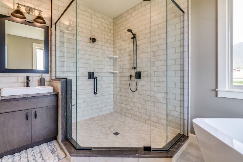 Glass-Enclosed Walk-In Shower